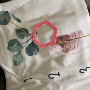 Floral Baby Milestone Blanket